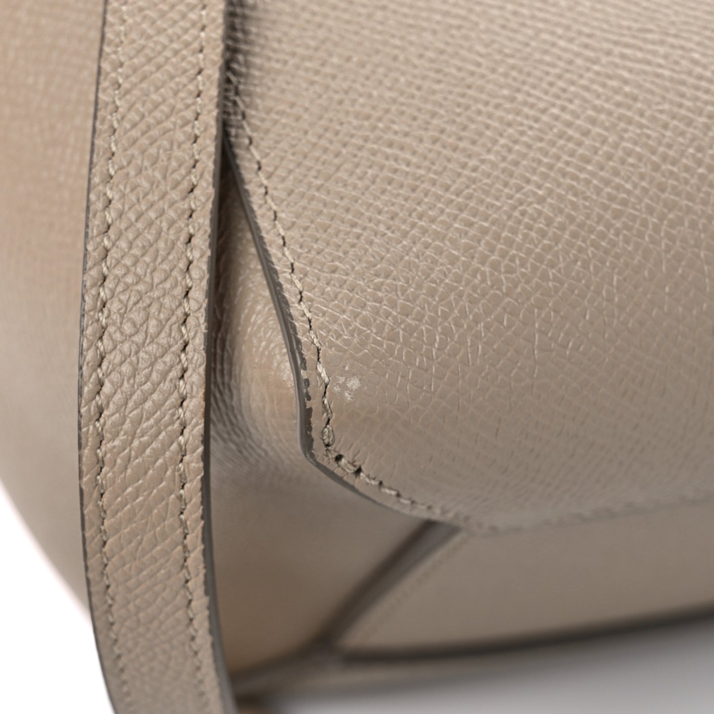 Grained Calfskin Micro Belt Bag Light Taupe
