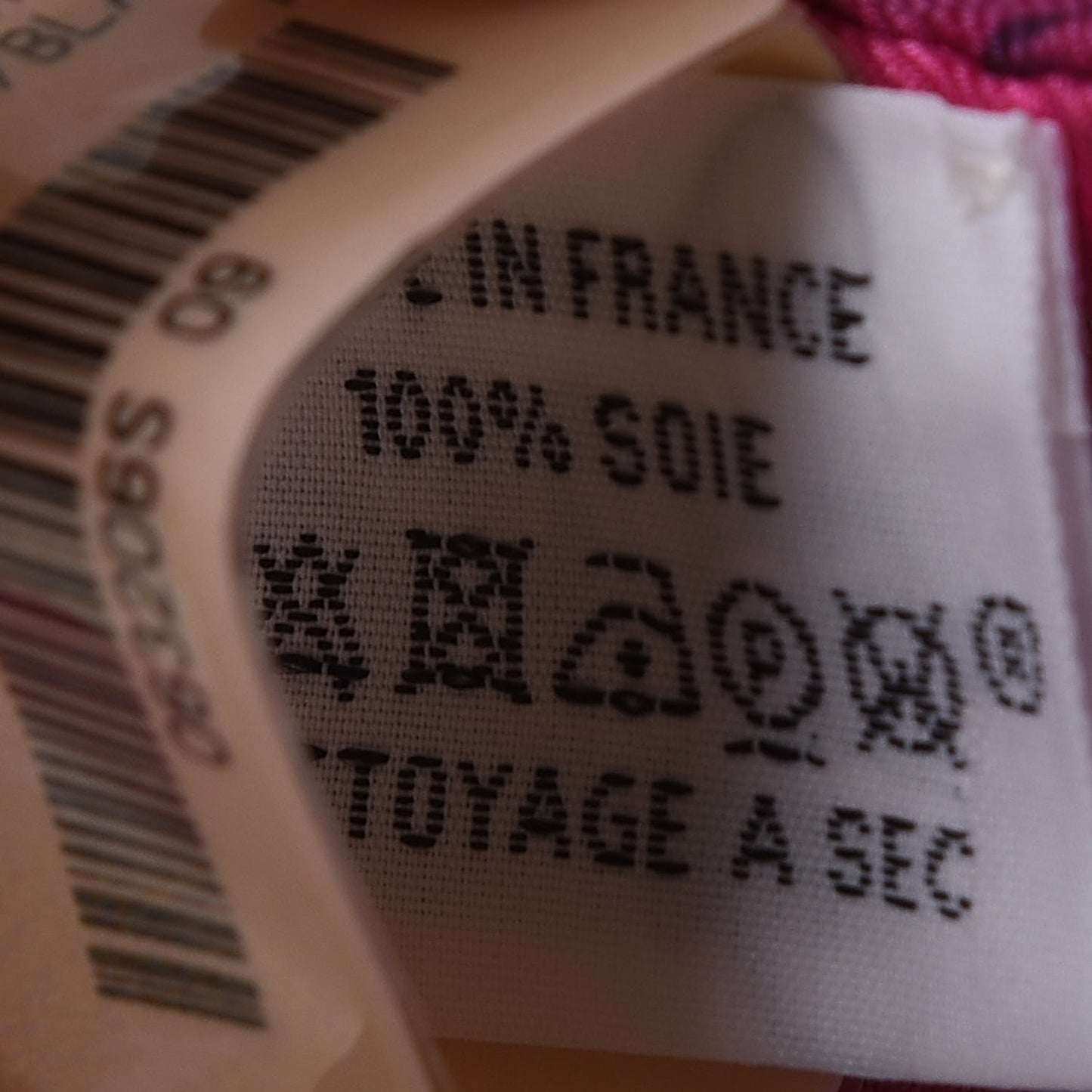 Silk Mors Et Gourmettes Vichy Twilly Rose Vif Framboise White