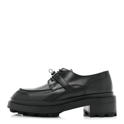 Hermes Glossed Calfskin First Oxford 39.5 Black 1 of 13