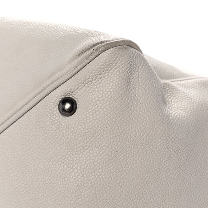 Chanel Caviar Timeless CC Shopping Tote White 9 of 13