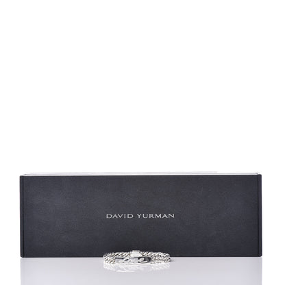 David Yurman Sterling Silver Diamond 7mm Petite Pave Curb Link Love ID Bracelet 6 of 6