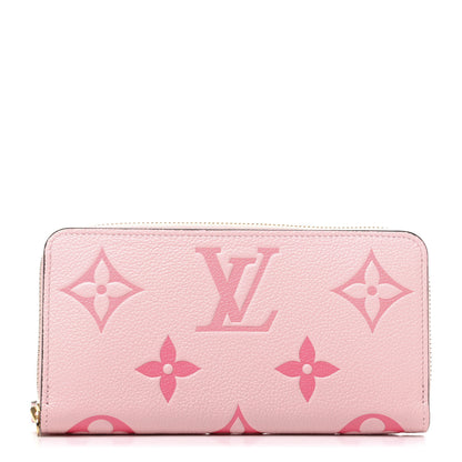 Louis Vuitton Empreinte Monogram Giant By The Pool Zippy Wallet Bouton De Rose 1 of 8