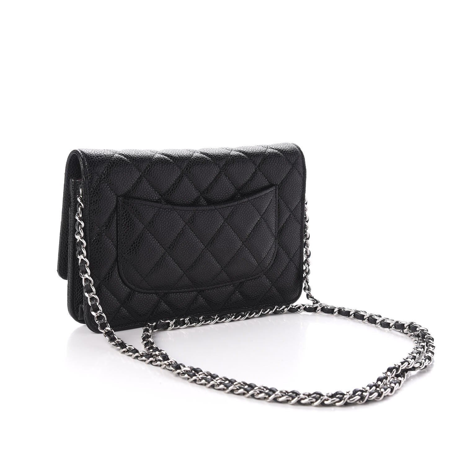 Chanel Caviar Quilted Wallet On Chain WOC Black 3 of 12