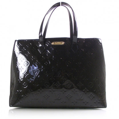 Louis Vuitton Vernis Wilshire GM Blue Infini 1 of 8