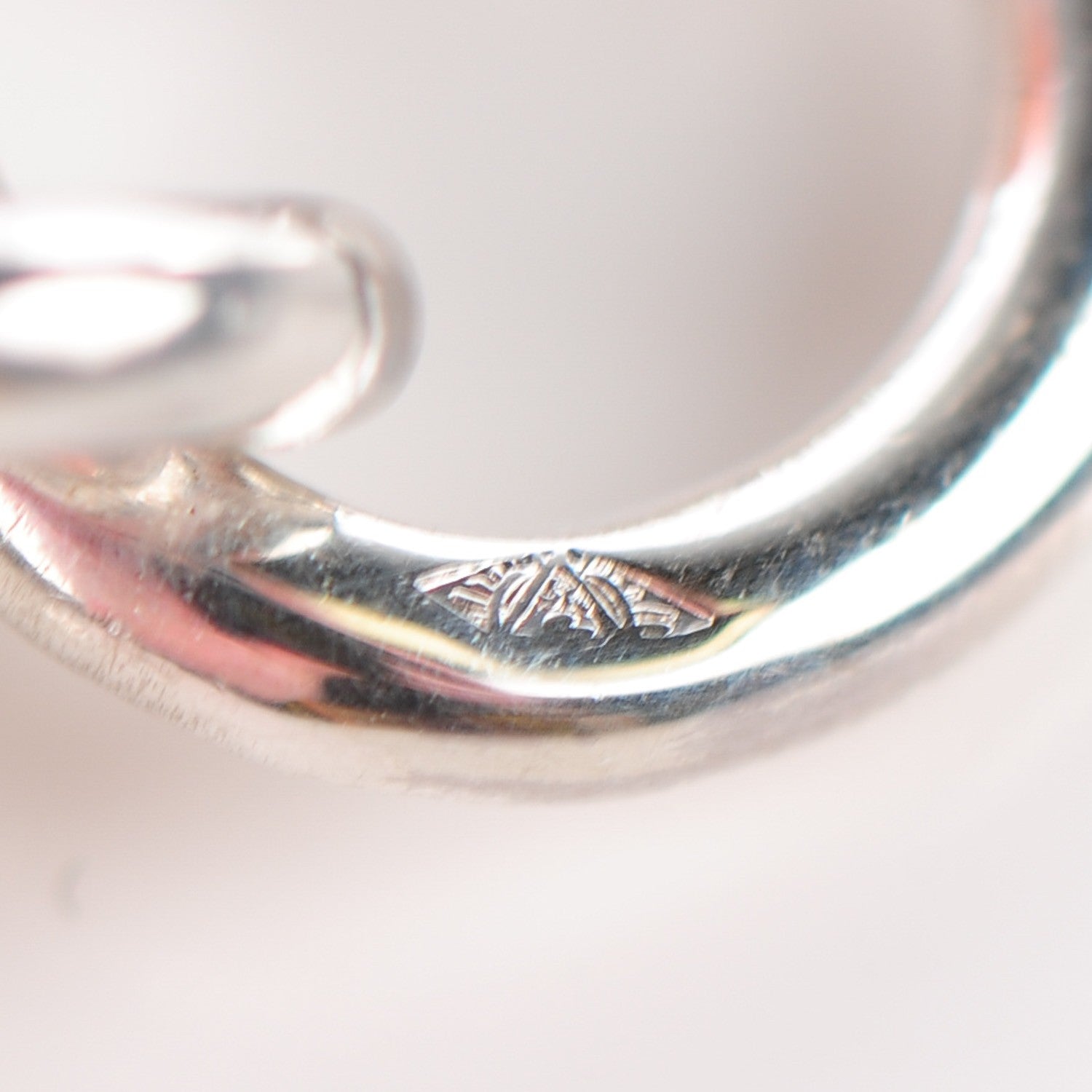 Hermes Sterling Silver Horseshoe Toggle Necklace 7 of 7