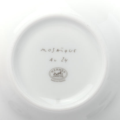 Hermes Porcelain Mosaique au 24 Coffee Cup and Saucer Set of 2 6 of 7
