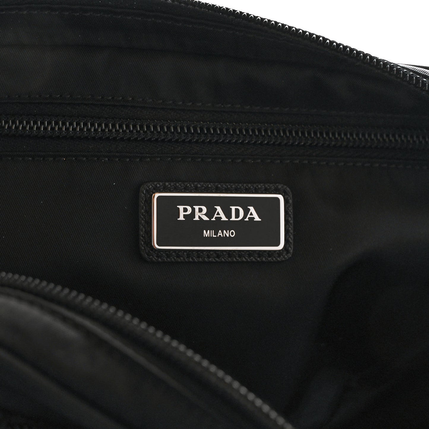 Re-Nylon Saffiano Belt Bag Black