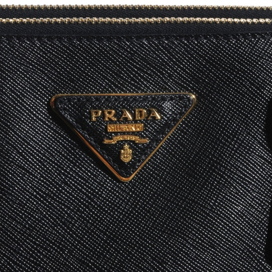 Saffiano Lux Medium Tote Nero Black