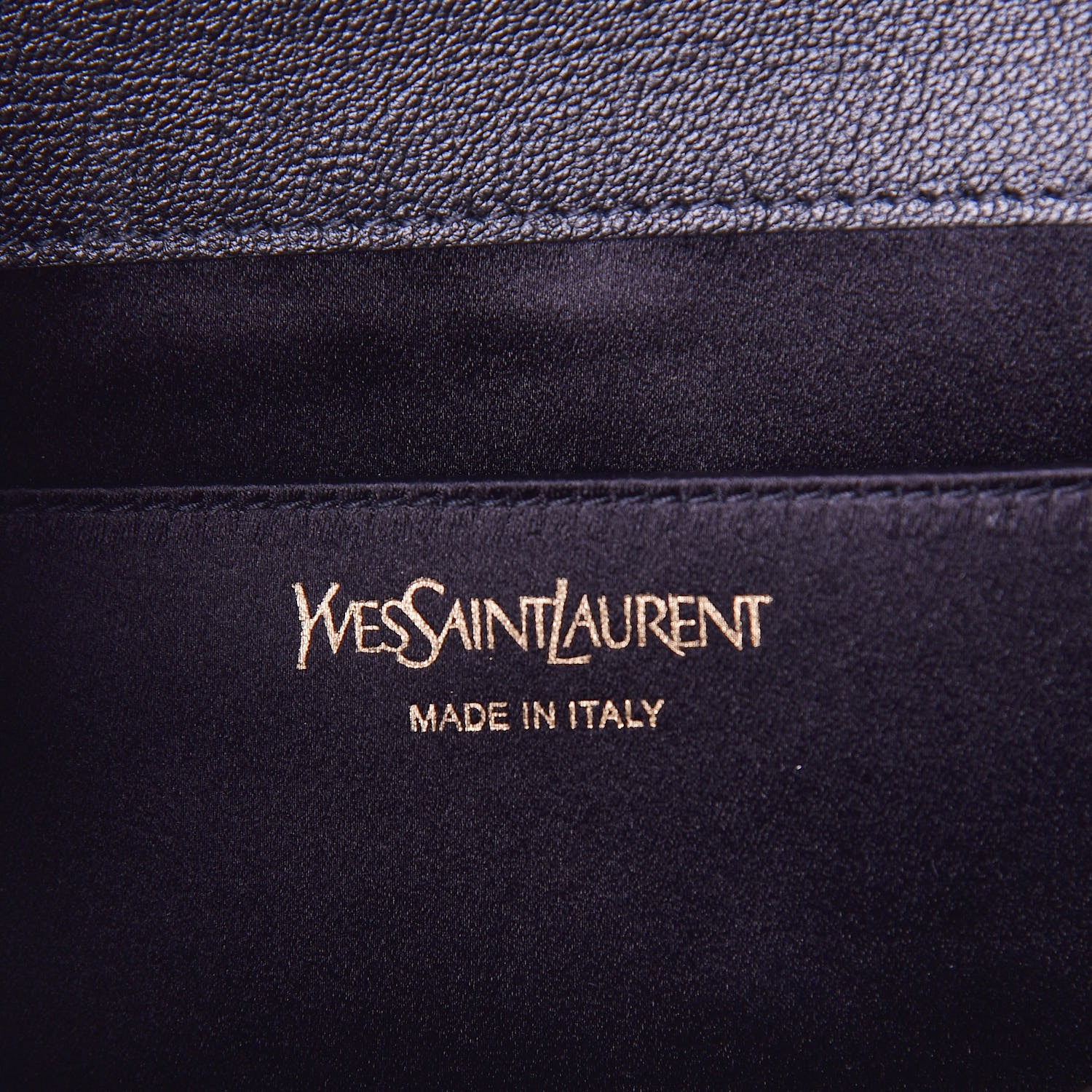 Saint Laurent Calfskin Monogram Large Belle De Jour Clutch Black 6 of 8