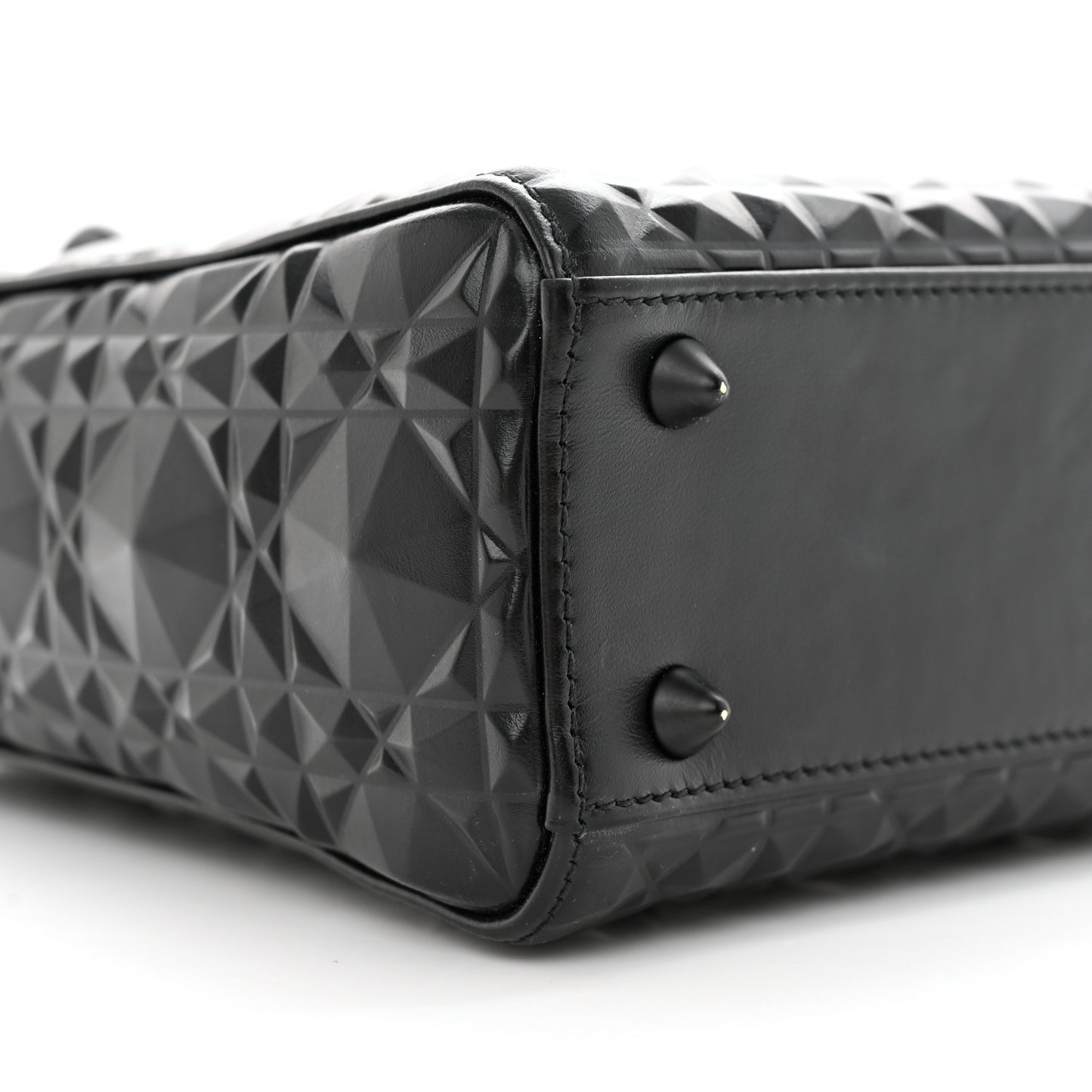 Calfskin Cannage Diamond Small My ABCDior Lady Dior Black