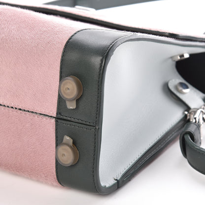 Christian Dior Calf Hair Calfskin Tri-Color Mini Diorever Flap Pink 8 of 8