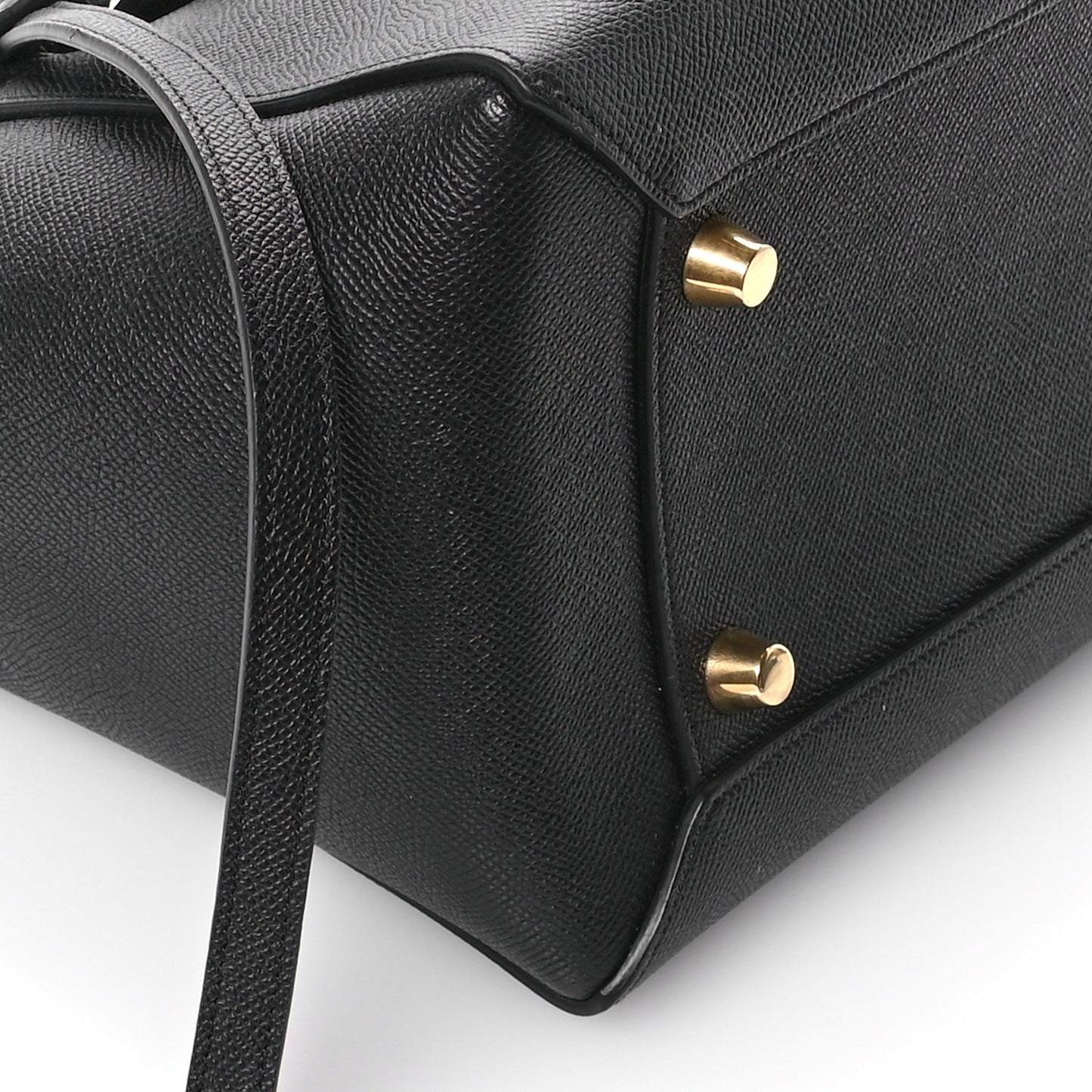 Grained Calfskin Mini Belt Bag Black
