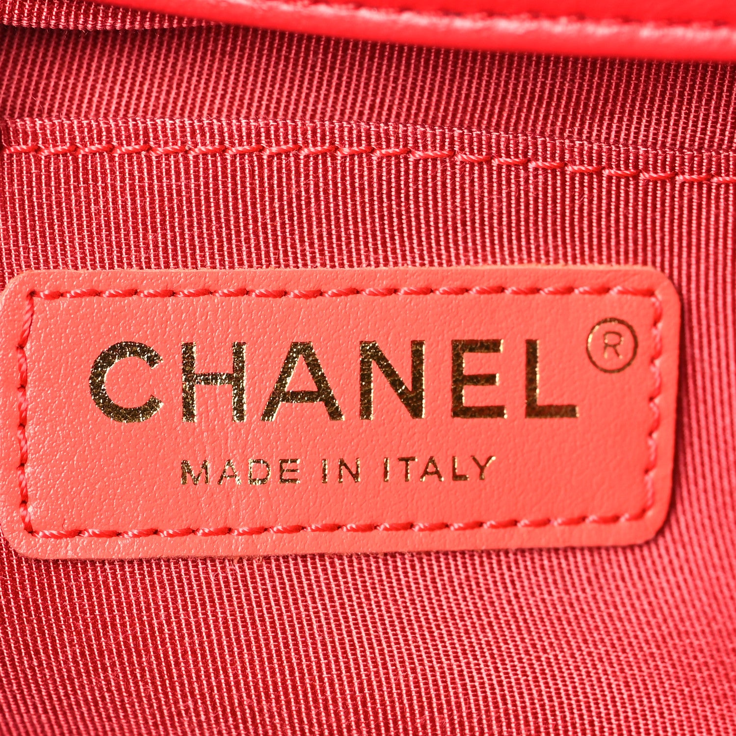 Chanel Lambskin Quilted Small Circular Handle Bag Brilliant Rouge 6 of 9