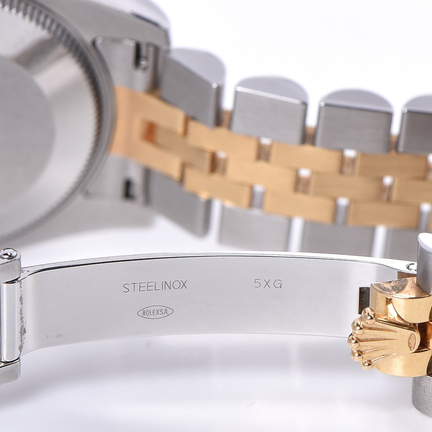 Rolex Stainless Steel 18K Yellow Gold Diamond 31mm Oyster Perpetual Datejust Watch Champagne 178273 5 of 8