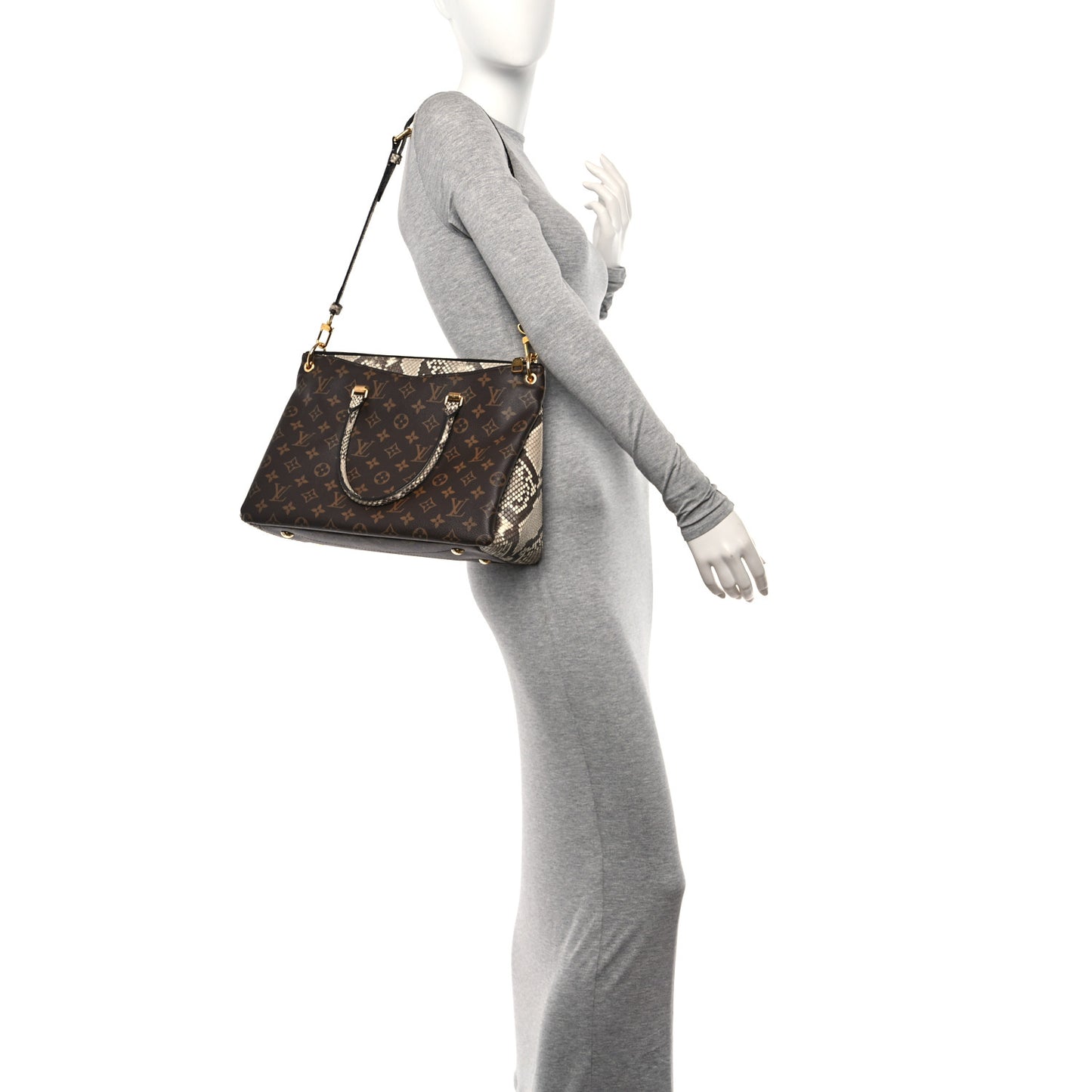 Snakeskin Monogram Pallas Black