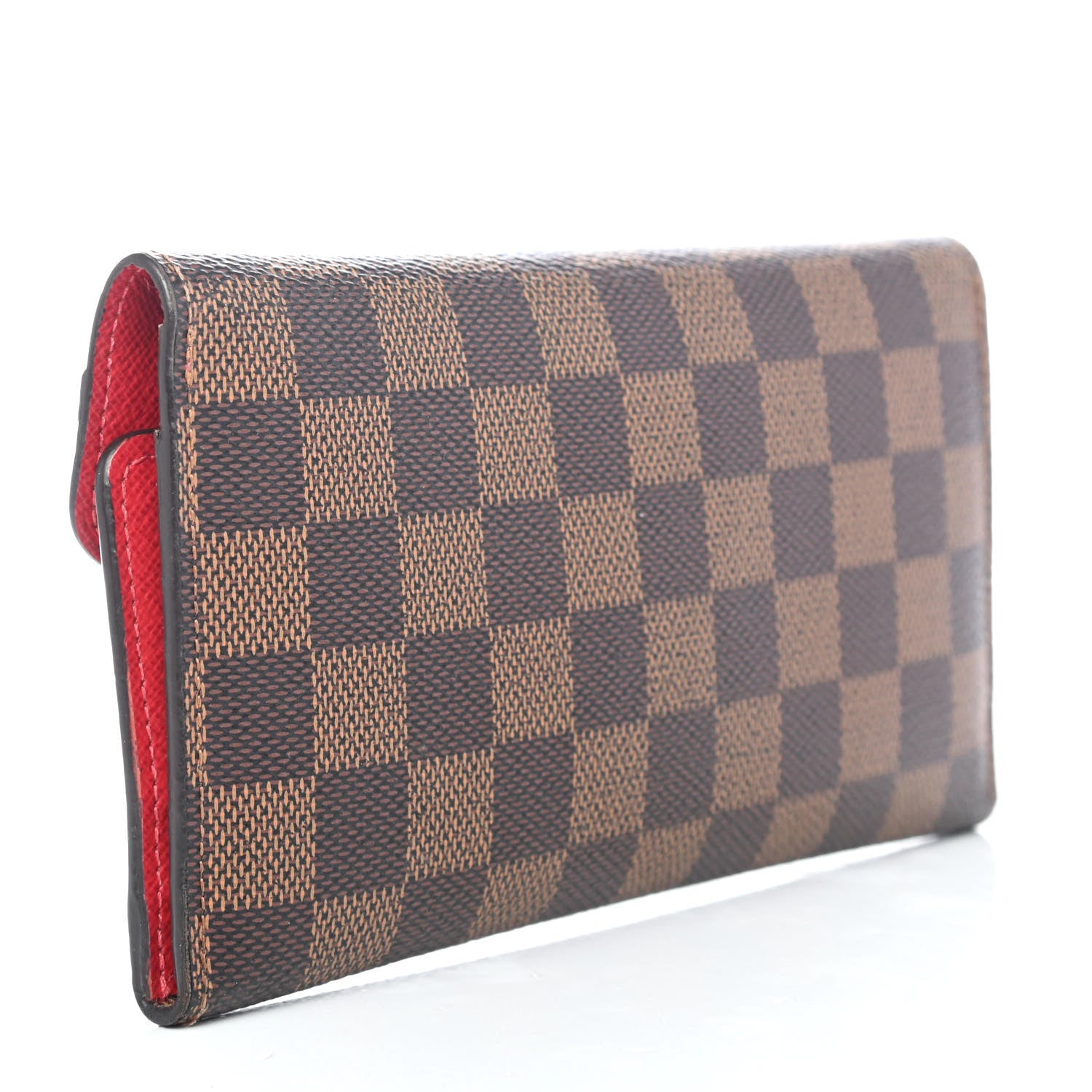 Louis Vuitton Damier Ebene Josephine Wallet Red 2 of 5