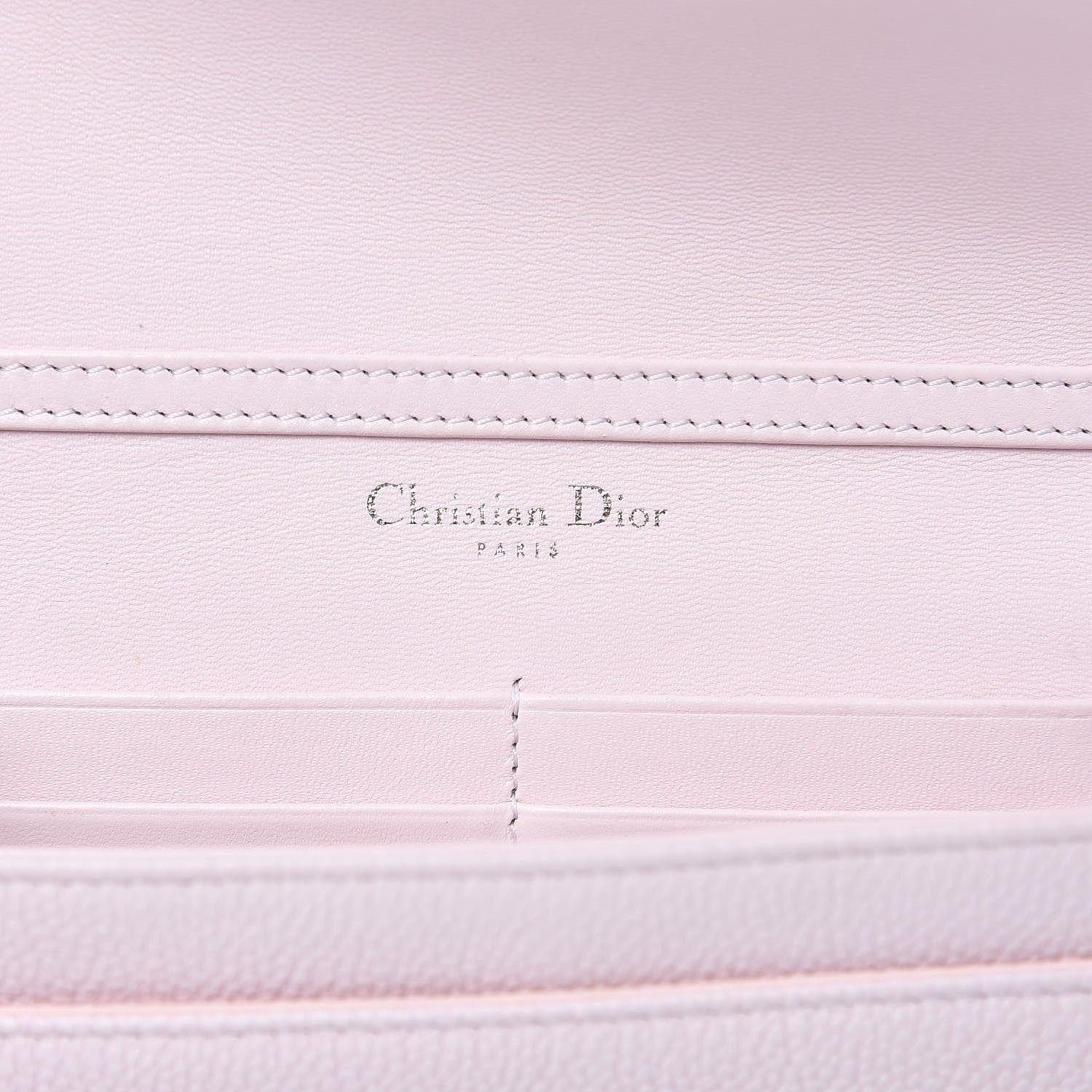 Christian Dior Grained Calfskin Diorama Wallet on Chain Pouch Rose Poudre 6 of 11