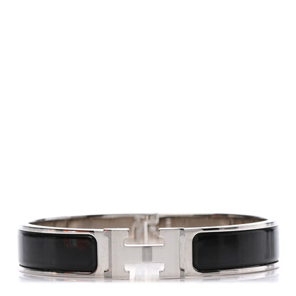 Hermes Enamel Narrow Clic Clac H Bracelet GM Black 1 of 3