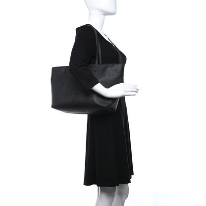 Fendi Zucca Spalmati Small Roll Tote Black 3 of 16