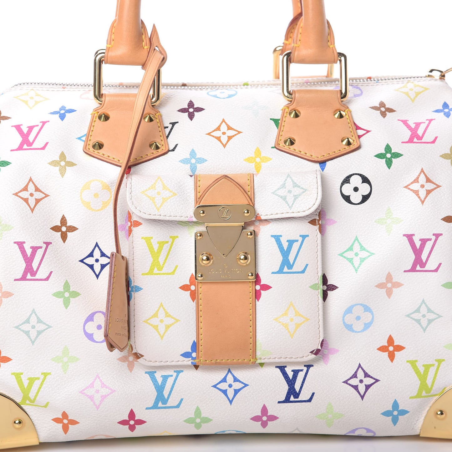 Monogram Multicolor Speedy 30 White