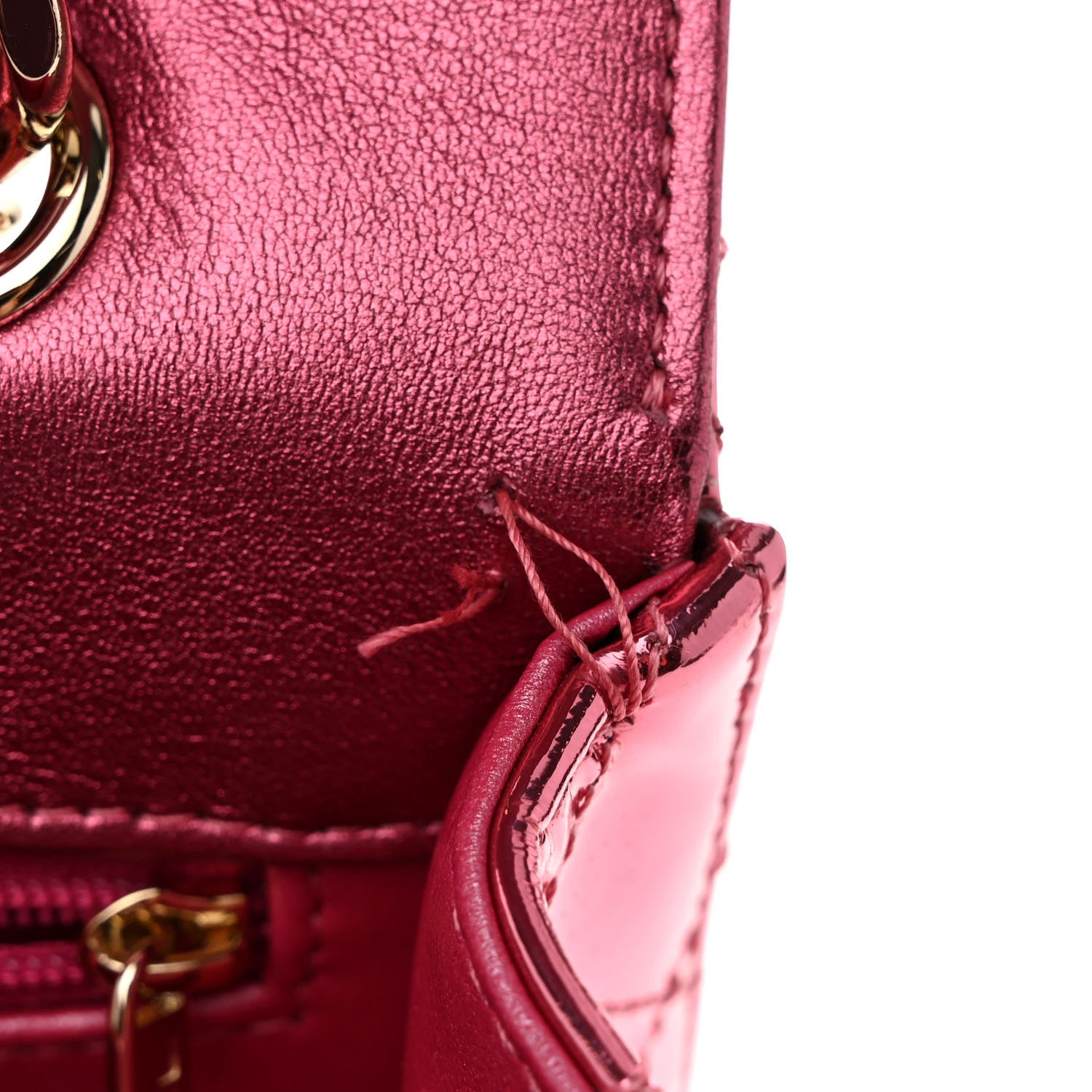 Chanel Mirror Calfskin Metallic Calfskin Quilted Hollywood Boulevard Backpack With Coin Purse Pink 9 of 12