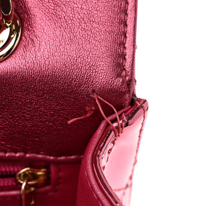 Chanel Mirror Calfskin Metallic Calfskin Quilted Hollywood Boulevard Backpack With Coin Purse Pink 9 of 12