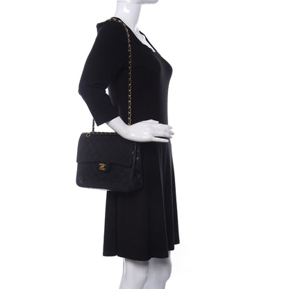 Chanel Lambskin Quilted Medium Double Flap Black 2 of 15
