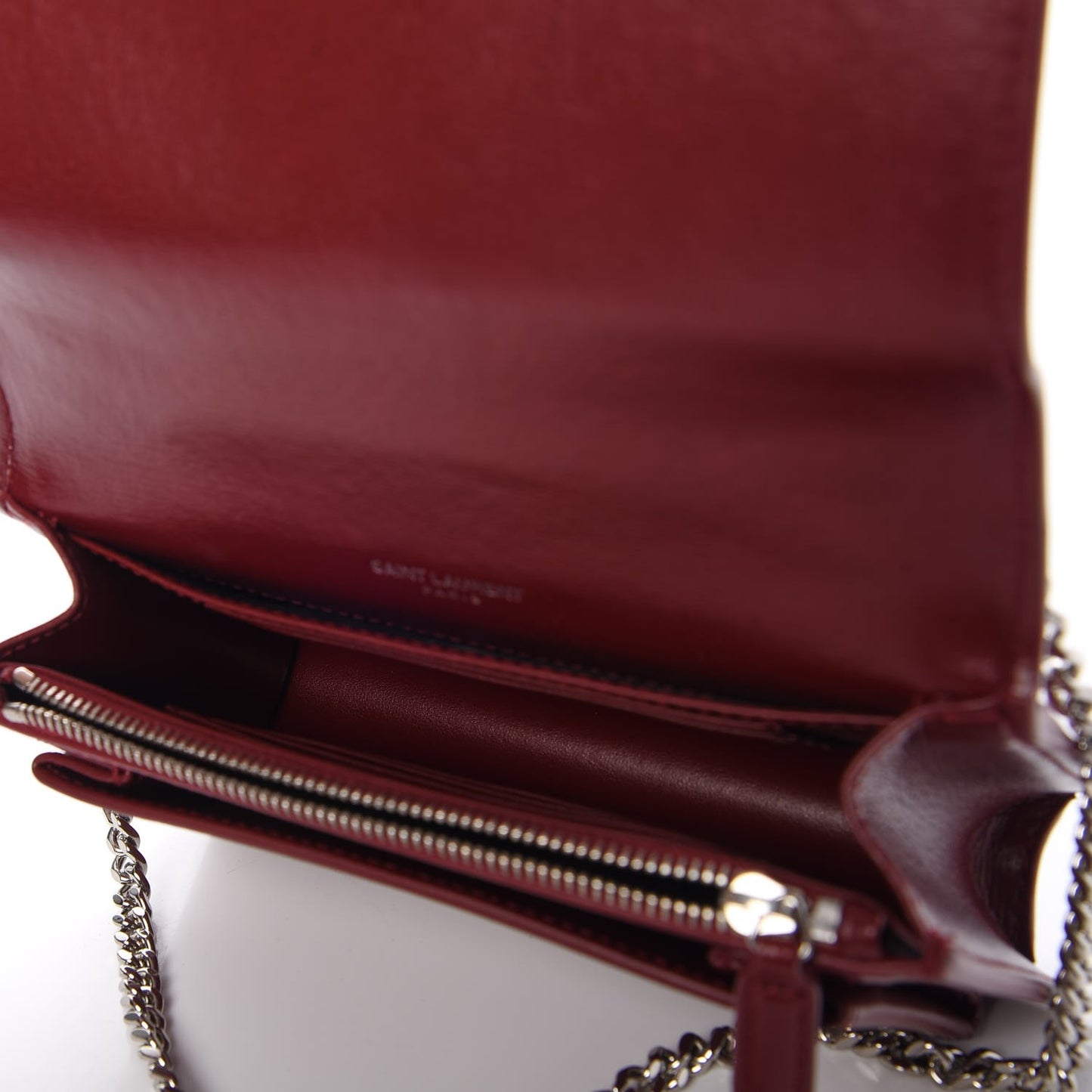 Calfskin Monogram Sunset Chain Wallet Palissandre