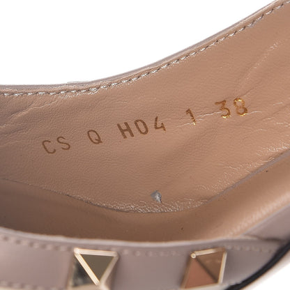 Valentino Garavani Nappa Rockstud Half D'Orsay Slingback 85mm Pumps 38 Light Ivory Poudre 8 of 9