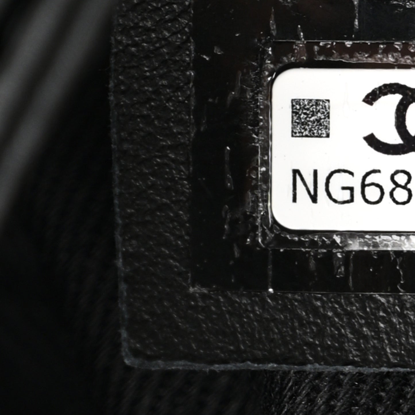 Calfskin Quilted CC Uniform Flap Belt Bag Black