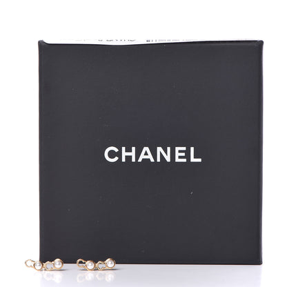 Chanel Pearl Coco Earrings Gold 5 of 5