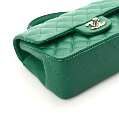 Chanel Lambskin Quilted Mini Top Handle Rectangular Flap Green 11 of 13