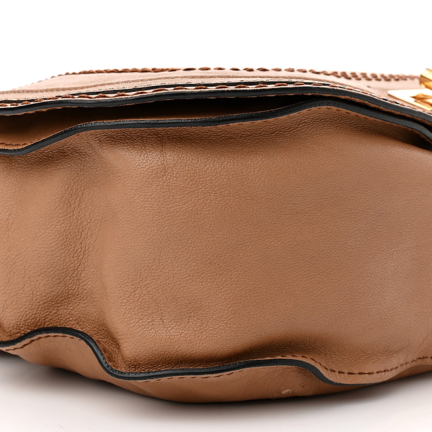 Calfskin Large Marcie Lock Messenger Armagnac