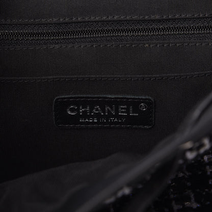 Chanel Tweed Large Urban Spirit Backpack Black White 6 of 10