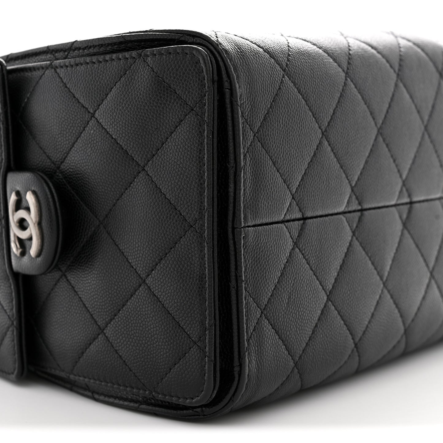 Caviar Quilted Small Chanel 25 Handbag Black