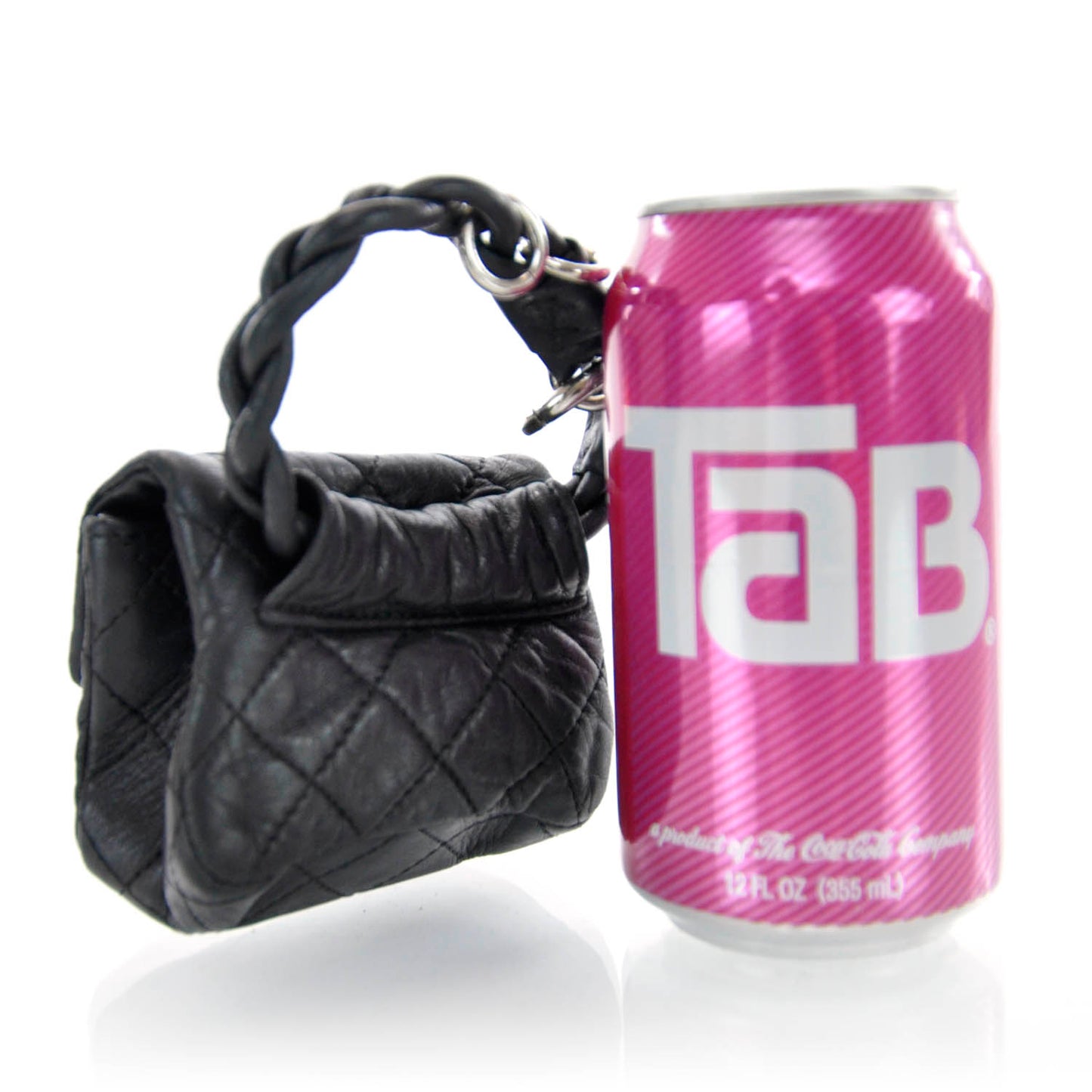 Quilted Leather 2.55 Ankle Wrist Bag Black