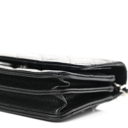 Chanel Caviar Quilted Mini Wallet On Chain WOC Black 9 of 10
