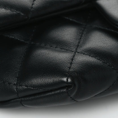 Chanel Calfskin Quilted CC Uniform Flap Belt Bag Black 9 of 10