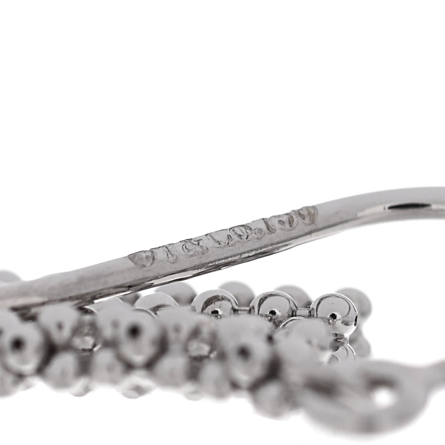 18K White Gold Fringe Earrings