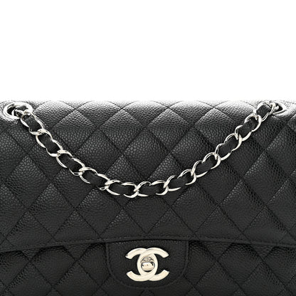Chanel Caviar Quilted Medium Double Flap Black 8 of 10