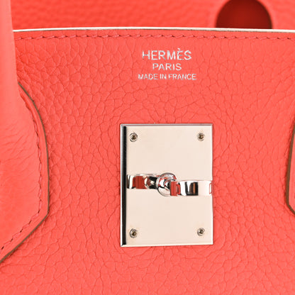 Hermes Taurillon Clemence Birkin 30 Rose Jaipur 6 of 11