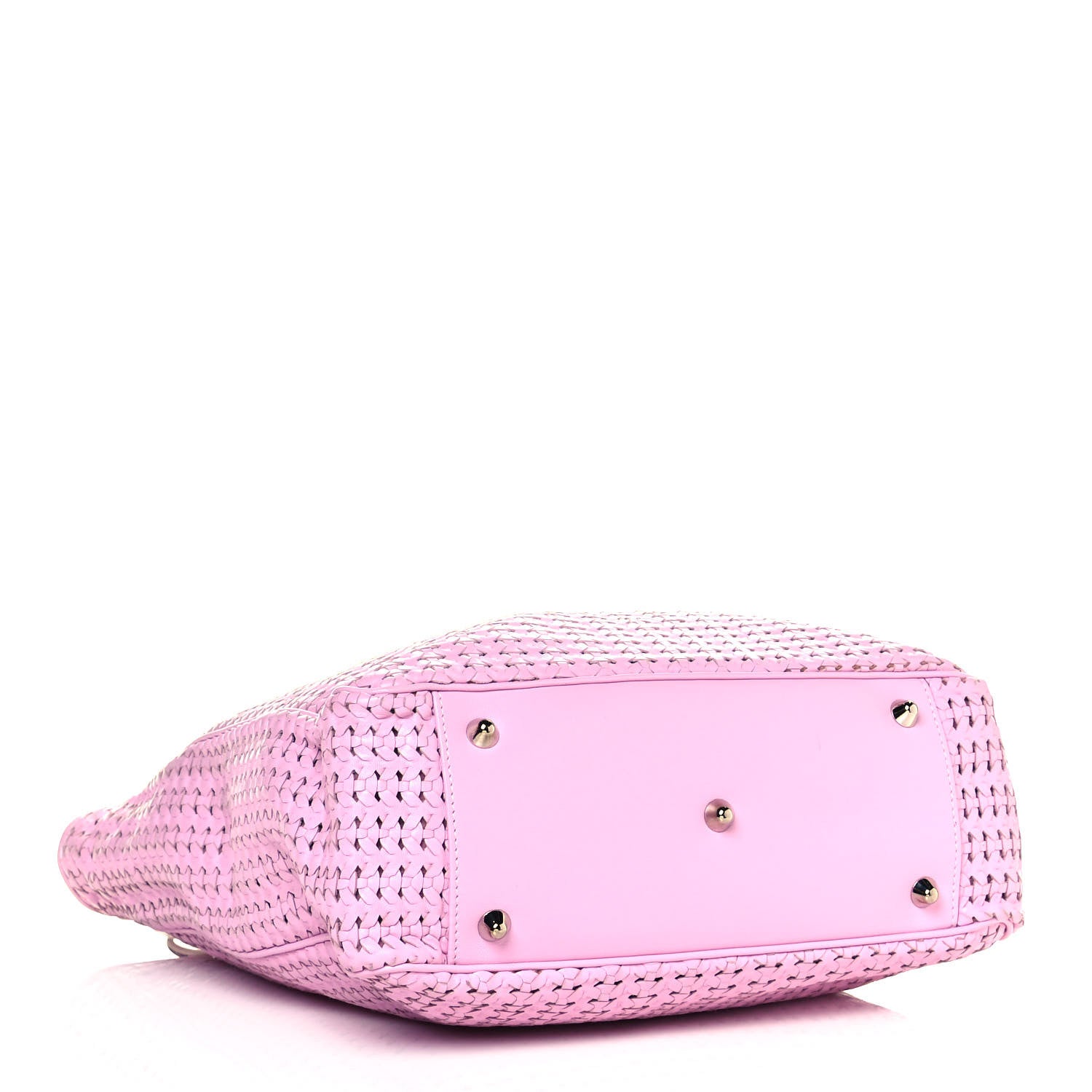 Christian Dior Lambskin Woven Dior Soft Shopping Tote Pink 3 of 16