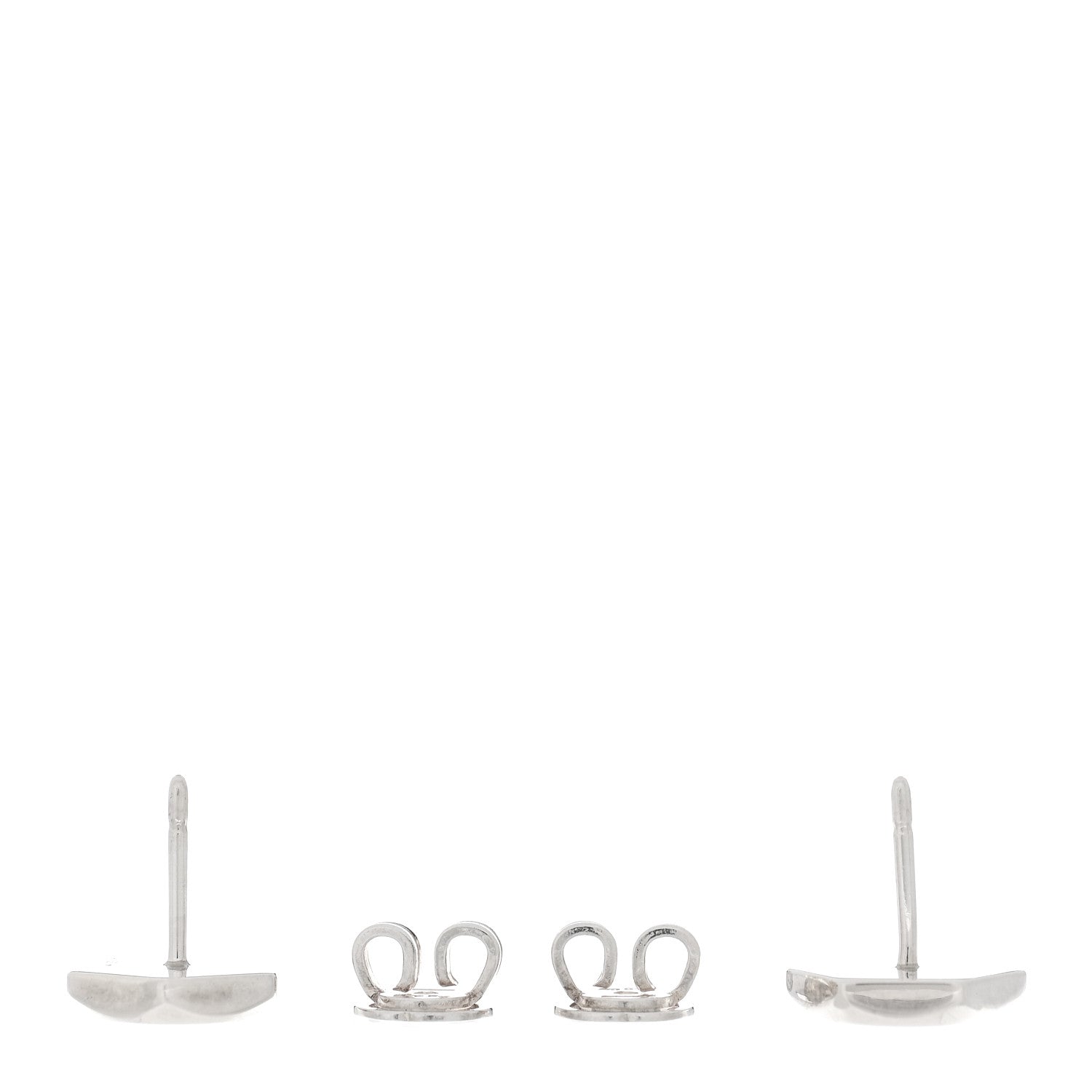 Gucci Sterling Silver Logo Trademark Earrings 3 of 4