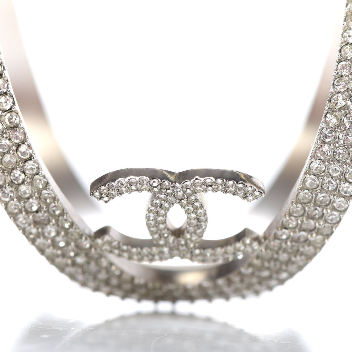 Crystal CC Cuff Silver