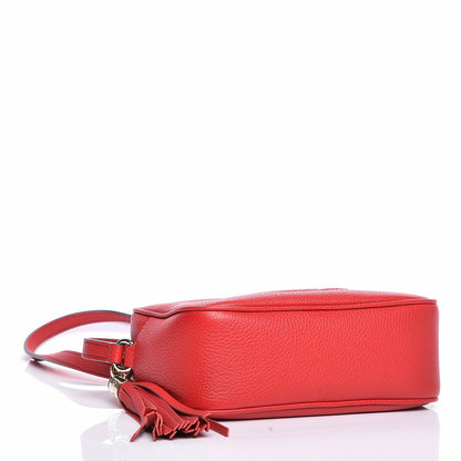 Gucci Pebbled Calfskin Small Soho Disco Bag Tabasco Red 4 of 7