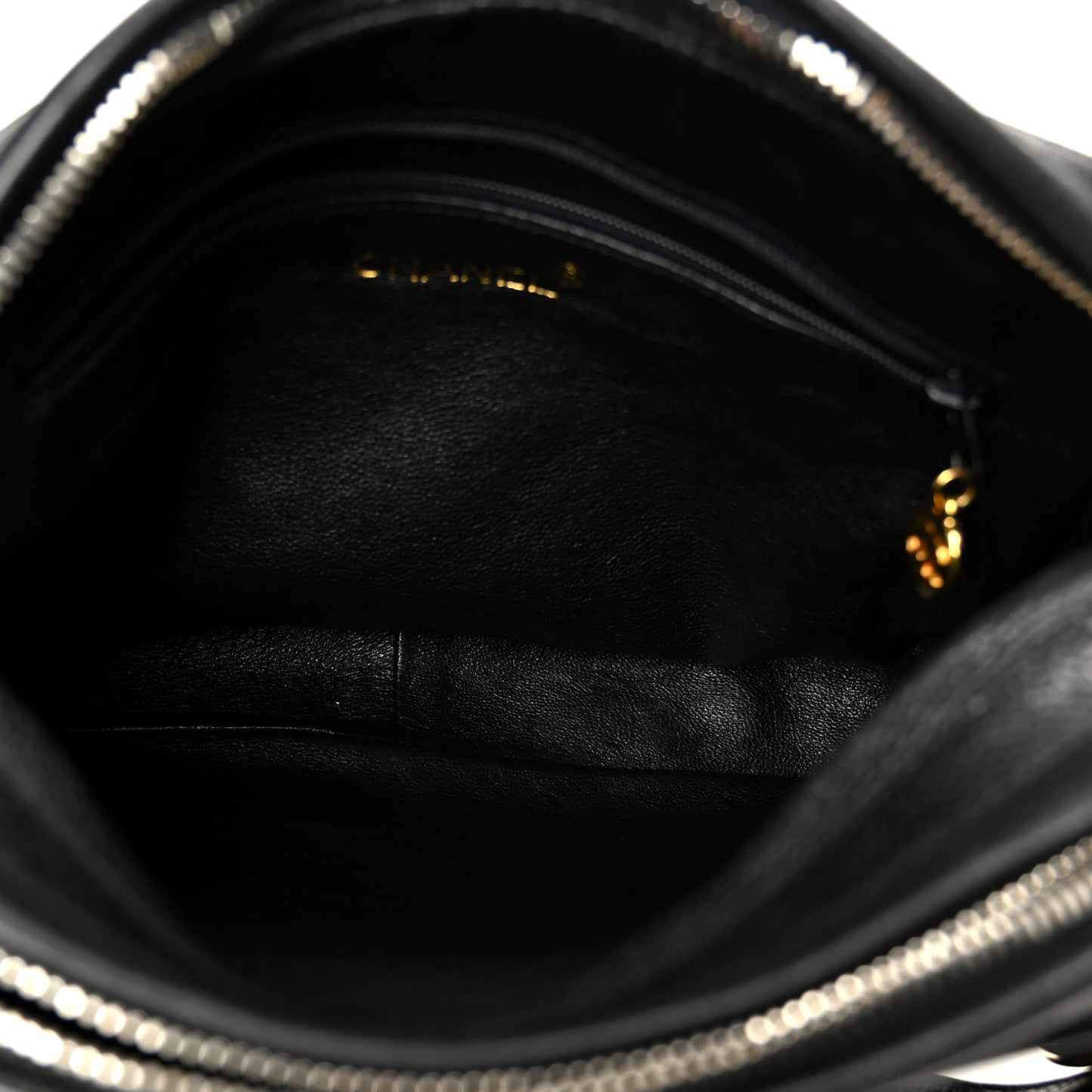 Caviar Quilted Camera Case Black