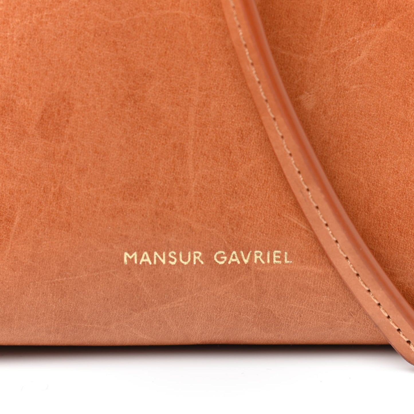 Calfskin Mini Mini Bucket Bag Camello Rosa