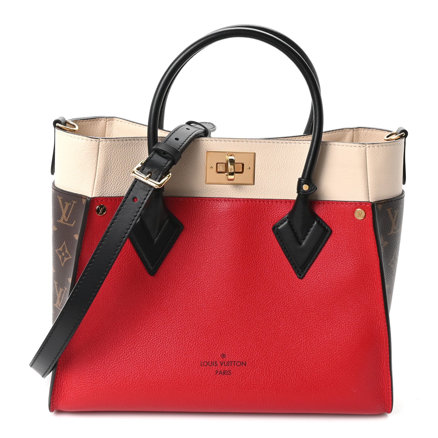 Calfskin Monogram On My Side Pirate Red