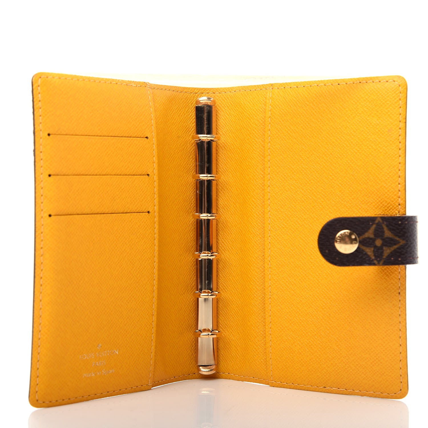 Louis Vuitton Monogram Groom Small Ring Agenda Cover Yellow 5 of 8