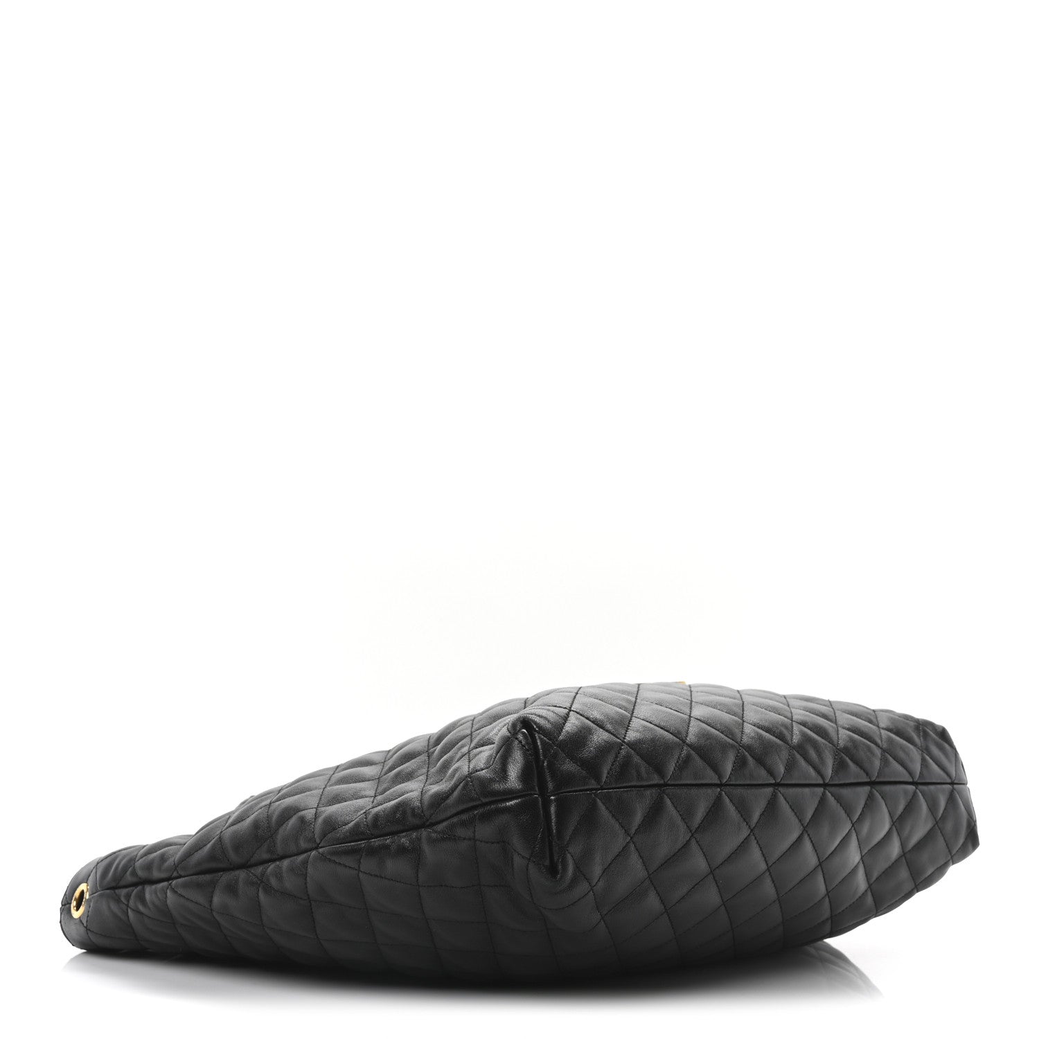 Saint Laurent Lambskin Quilted Maxi Icare Shopping Tote Black 5 of 10